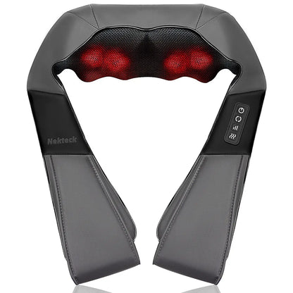 Deep Kneading Neck & Back Massager with Heat – Full Body Relaxation & Pain Relief