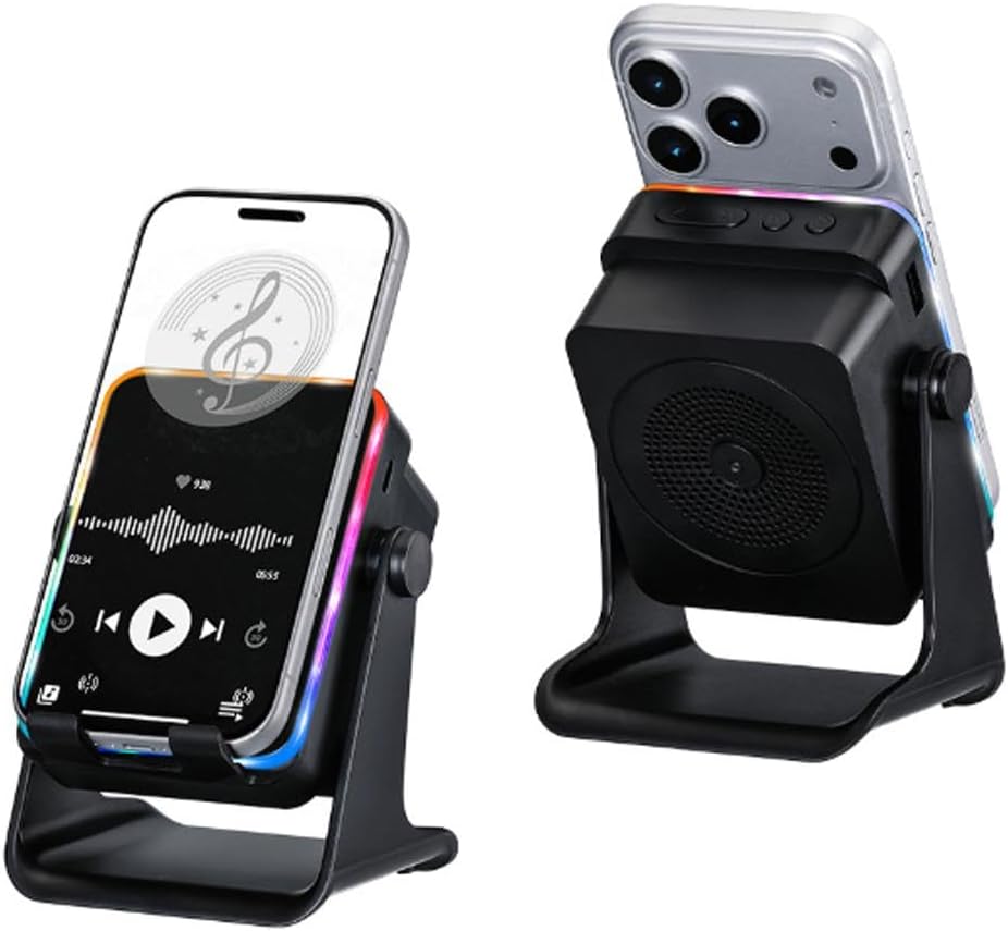 Desktop Induction Speaker Stand with RGB Light