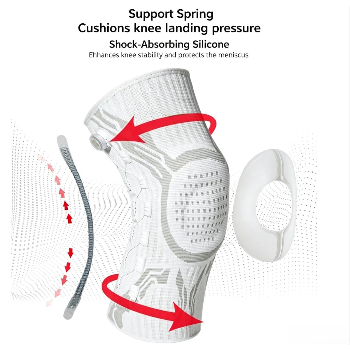 Engineered Dynamic Knee Support Brace with Smart Dial