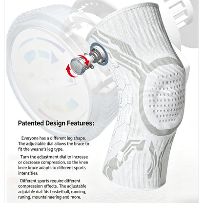 Engineered Dynamic Knee Support Brace with Smart Dial